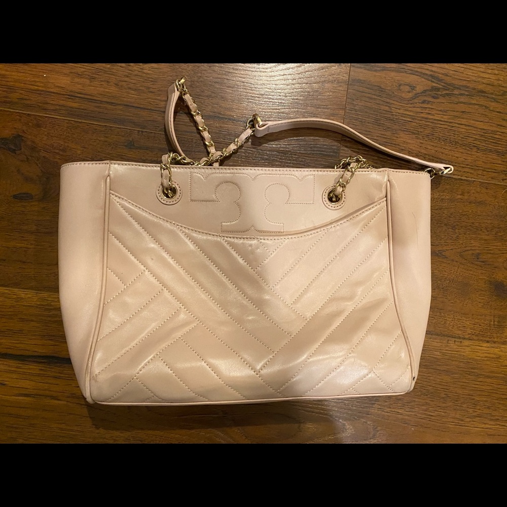 Tory Burch light pink purse